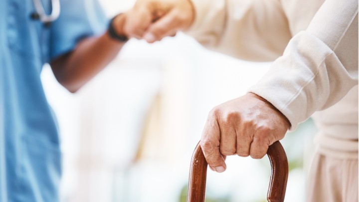 care home walking stick